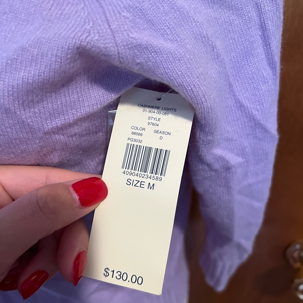 Cashmere Turtleneck Sweater NWT Medium